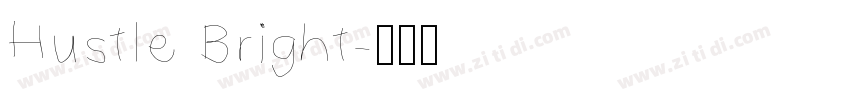 Hustle Bright字体转换